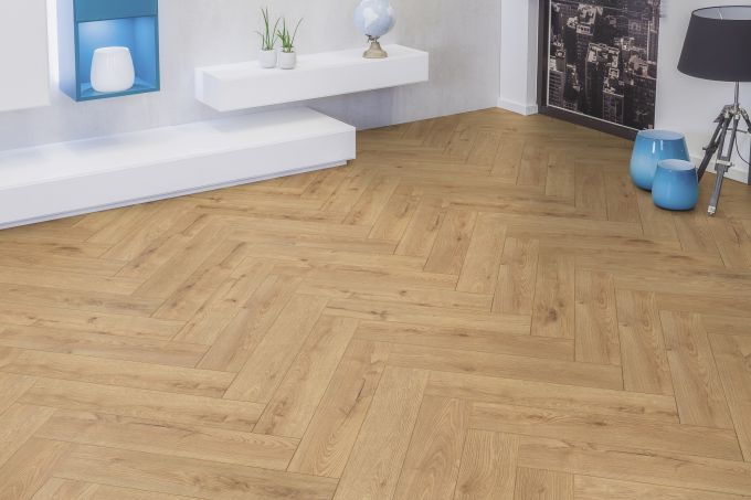 Edinburgh halszálka mintás laminált padló