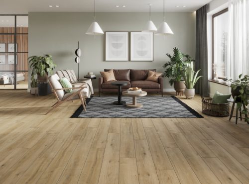 Rustic méz vízálló fózolt laminált padló 8mm/Ac4/32 kopásállóság - 68277