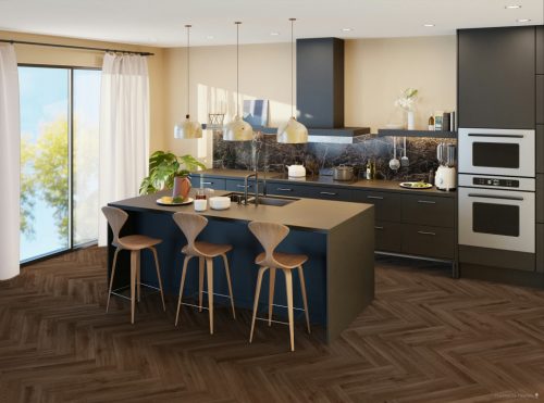 Clay Oak vízálló halszálkás laminált padló 14mm vastag/Ac5/33 kopásállóság, fózolt - 80871