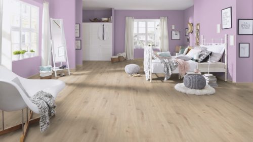 Organic Oak vízálló laminált padló 7mm/Ac4/32 kopásállóság, fózolt, integrált alátéttel - k063
