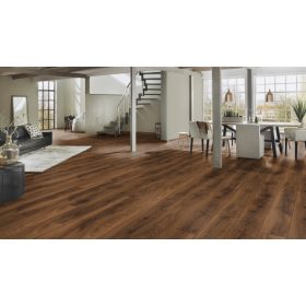   Bourbon Hills Oak vízálló laminált padló 7mm/Ac4/32 kopásállóság, fózolt, integrált alátéttel - k489