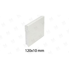 MMDL45 120mm magas padlószegély, fehér színben